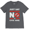 say no to civil war V-Neck Tee