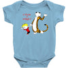 calvin hobbes Baby Bodysuit