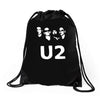 u2 band Drawstring Bags