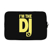 im a dj graphic tee mens Laptop sleeve