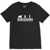 be nice to fat people bear chase funny pub joke V-Neck Tee