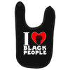 i love black people Baby Bibs