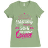 Celebrating With The 50th Birthday Queen Ladies Fitted T-Shirt