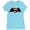 dawn of justice Ladies Fitted T-Shirt