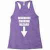 warning choking hazard printed Racerback Tank