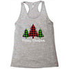 lumberjack tree merry christmas Racerback Tank