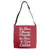 i love cats girls Adjustable Strap Totes