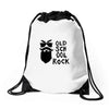 old school rock Drawstring Bags