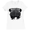 training to beat goku Ladies Fitted T-Shirt