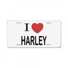 i love harley License Plate