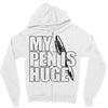 my pen is huge (2) Zipper Hoodie