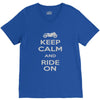 keep calm and ride on V-Neck Tee