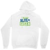 i bleed blue and green Unisex Hoodie