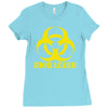 biohazard emo gamer cool rock music Ladies Fitted T-Shirt