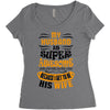 My Husband Is Super Awesome Women's Triblend Scoop T-shirt