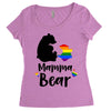 mama bear gay pride Women's Triblend Scoop T-shirt