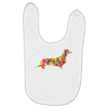 dachshund flower 2 Baby Bibs
