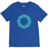 camera shutter V-Neck Tee