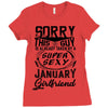 This Guy Is Taken By A Super Sexy January Girlfriend Ladies Fitted T-Shirt