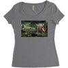 dinosaur attack Women's Triblend Scoop T-shirt