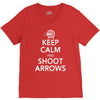 keep calm &amp; shoot arrows V-Neck Tee