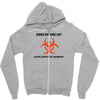 zombie response unit t shirt funny dead brains s 3xl Zipper Hoodie