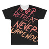 never retreat never surrender All Over Men's T-shirt