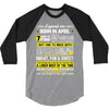 Legends Are Born In April 3/4 Sleeve Shirt