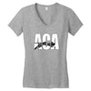 aca panthers high school Women's V-Neck T-Shirt