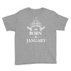 The best teachers are born in January Youth Tee