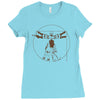 vitruvian robot Ladies Fitted T-Shirt