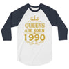 queens are born in 1990 3/4 Sleeve Shirt