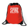i've seen more spine in jellyfish Drawstring Bags
