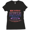 meine tochter ist t&auml;towiert Ladies Fitted T-Shirt