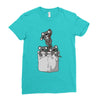 pocket koala bears Ladies Fitted T-Shirt