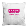 hacking error Throw Pillow