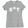 s hi t funny geek reading books type Ladies Fitted T-Shirt