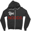 live noods Zipper Hoodie