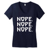 nope nope nope Women's V-Neck T-Shirt