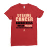 Uterine Cancer Awareness I Wear Peach For Some Special To Me Ladies Fitted T-Shirt
