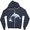 bottle opener nose Zipper Hoodie