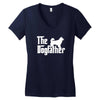 the dogfather thai bangkaew white Women's V-Neck T-Shirt