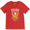 THE POWER OF AN AUTISM MOM V-Neck Tee