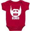 man beard funny mens Baby Bodysuit