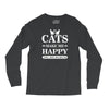 cats make me happy Long Sleeve Shirts