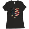 team 10 american flag Ladies Fitted T-Shirt