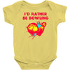 id rather be bowling Baby Bodysuit