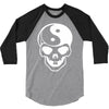 yin yang skull (2) 3/4 Sleeve Shirt