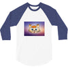 Orange cat 3/4 Sleeve Shirt