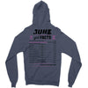 June Girl Facts Gemini Zipper Hoodie